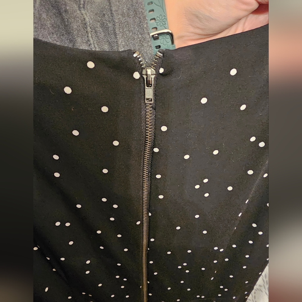 Dressbarn Black and White Polka Dot Dress - Picture 4 of 5